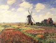 Claude Monet Tulip Fields in Holland Norge oil painting reproduction